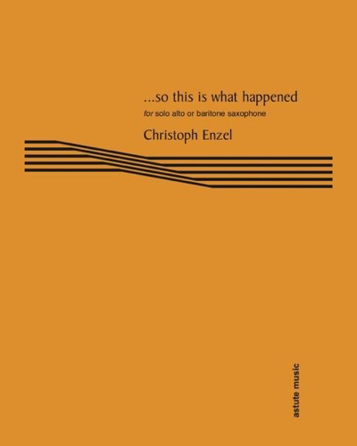 ...so this is what happened — Christoph Enzel