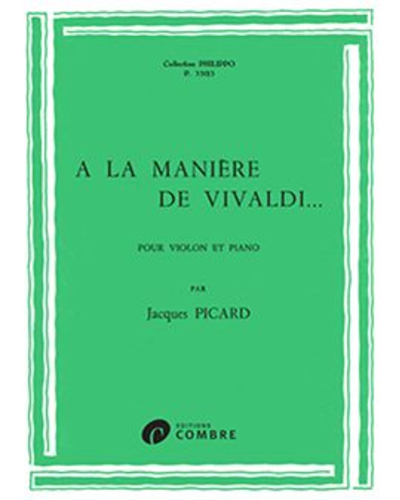A la Manière de Vivaldi — Jacques Picard