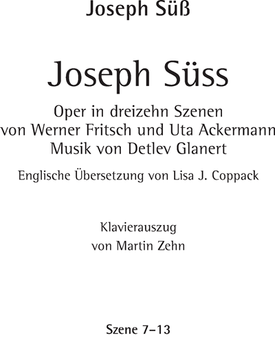 Joseph Süß — Detlev Glanert