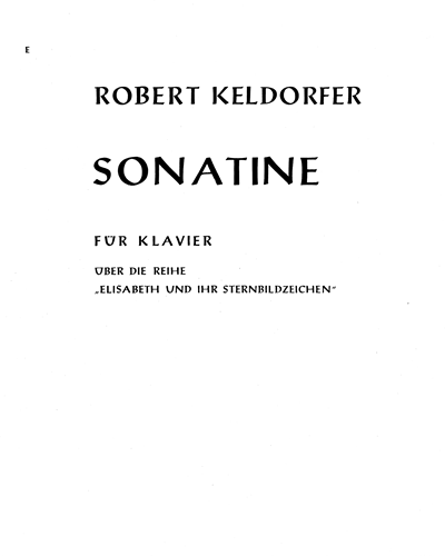 Sonatina — Robert Keldorfer