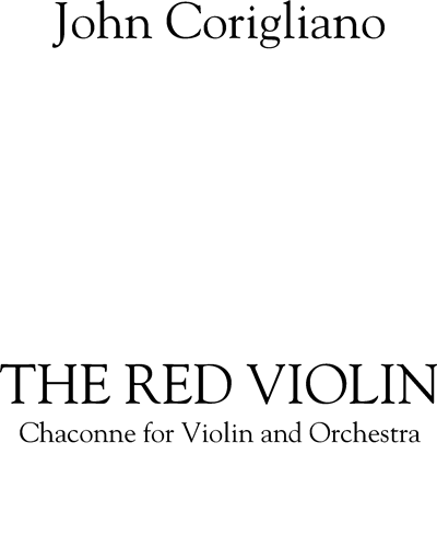 The Red Violin — 约翰·科里利亚诺