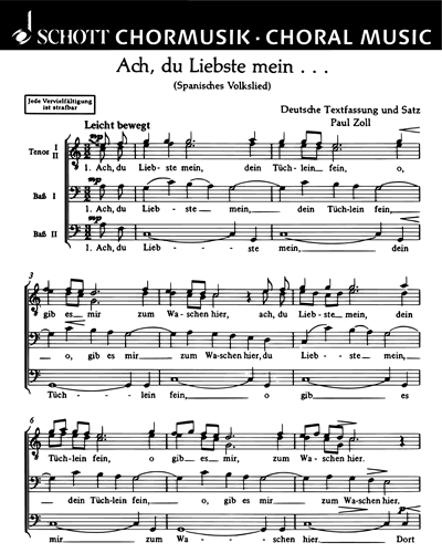 Vier heitere Chorlieder — Paul Zoll