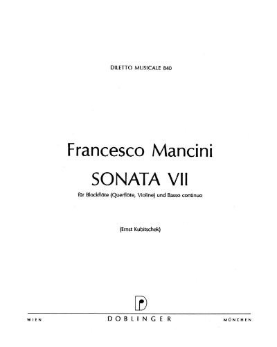 Sonata No. 7 in C major — Francesco Mancini