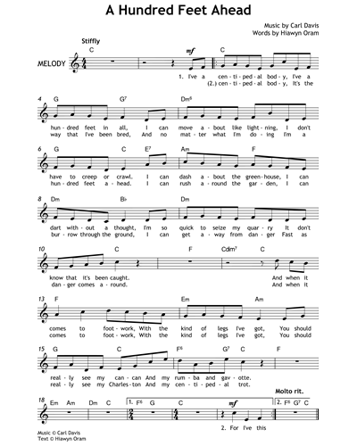 A Hundred Feet Ahead — Carl Davis