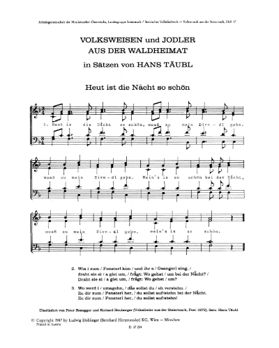 Volksmusik aus der Steiermark, Vol. 17 — Hans Täubl