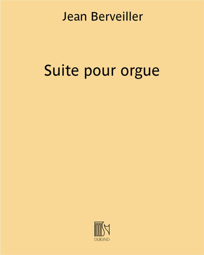 Suite for Organ — Jean Berveiller