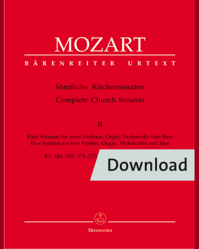 Complete Church Sonatas, Volume 2 K. 244, 245, 274, 328, 336 — 莫扎特