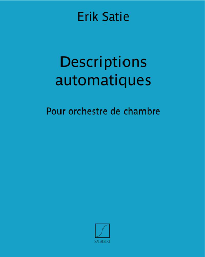 Descriptions automatiques — Erik Satie