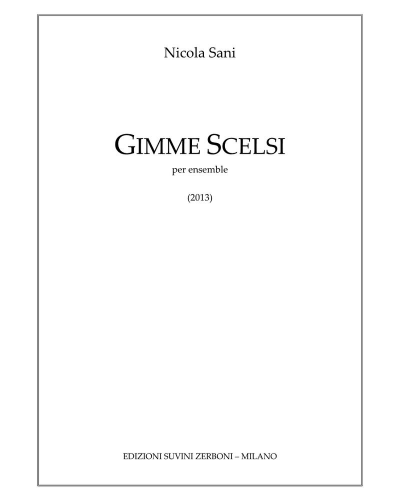 Gimme Scelsi — Nicola Sani