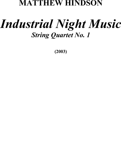 Industrial Night Music — Matthew Hindson