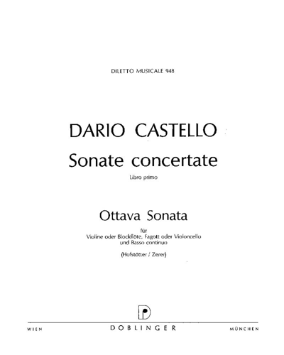Sonata No. 8 in G major — Dario Castello