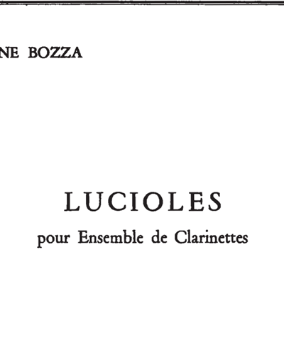 Lucioles — 欧仁·博扎
