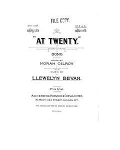 At Twenty — Llewelyn Bevan