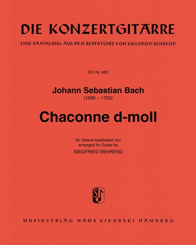 Chaconne in D minor, BWV 1004 — Johann Sebastian Bach