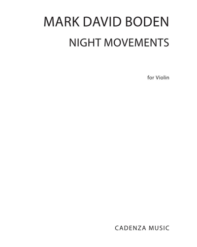 Night Movements — Mark David Boden
