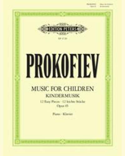 Music for Children: 12 Easy Pieces Op. 65 (Musik für Kinder) — 佚名