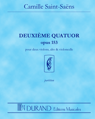 String Quartet No. 2 in G major, op. 153 — 圣-桑