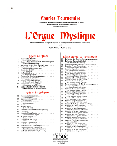 Dominica XIX post Pentecosten, op. 57 — Charles Tournemire