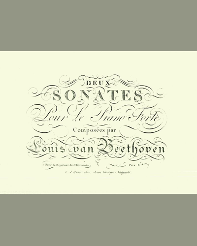 Two Piano Sonatas, op. 31 nos. 1 & 2 — 贝多芬