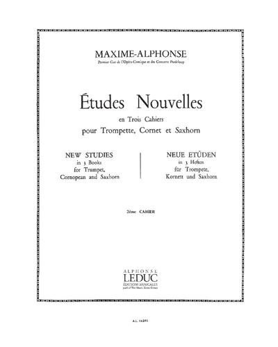 Études nouvelles, Vol. 2 — Maxime Alphonse