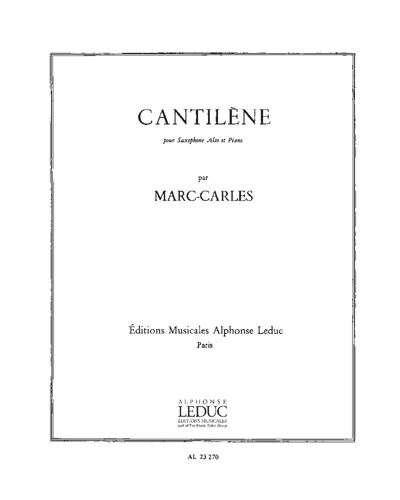 Cantilène — Marc Carles
