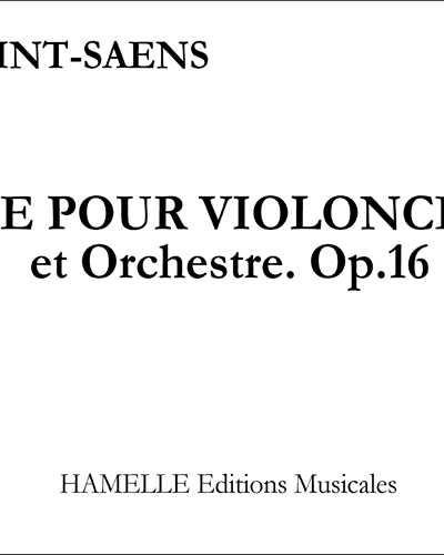 Suite for Cello and Orchestra, op. 16 — 圣-桑