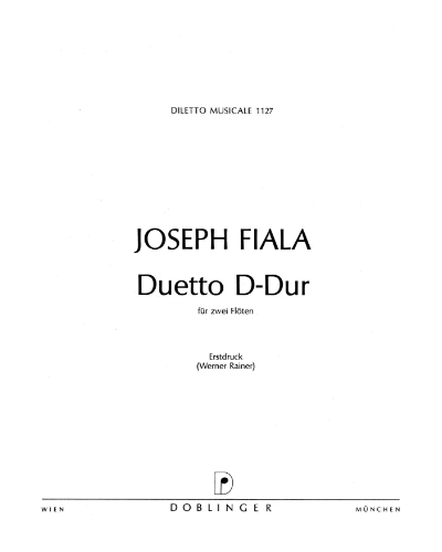 Duetto in D major — Josef Fiala