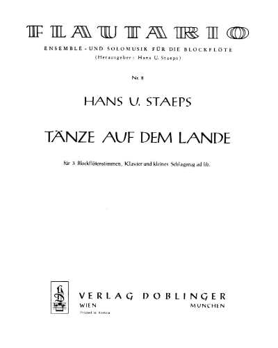 Tänze auf dem Lande — Hans Ulrich Staeps