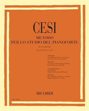 Metodo per lo studio del pianoforte in 12 fascicoli Fasc. 2 Esercizi e scale — Cesi Beniamino