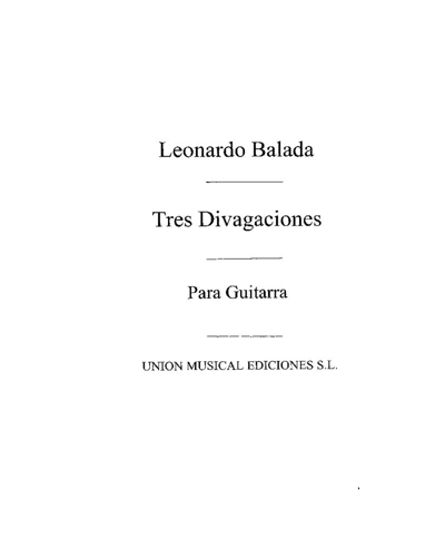 Tres divagaciones sobre temas castellanos — Lleonard Balada