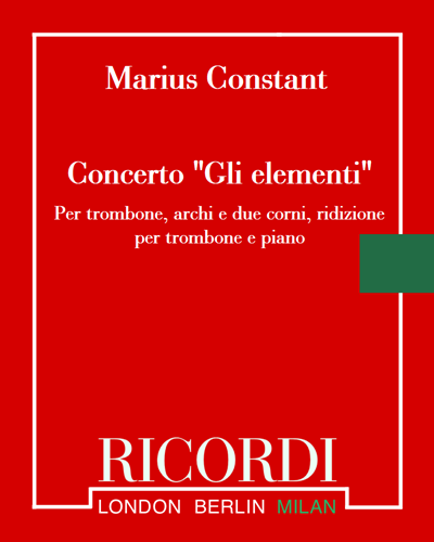 Concerto "Gli elementi" — Marius Constant