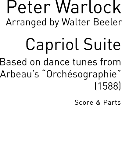 Capriol Suite — 彼得·沃洛克