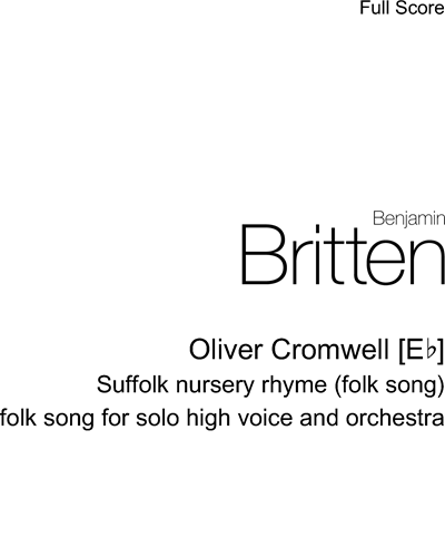 Oliver Cromwell [E-flat] — 布里顿
