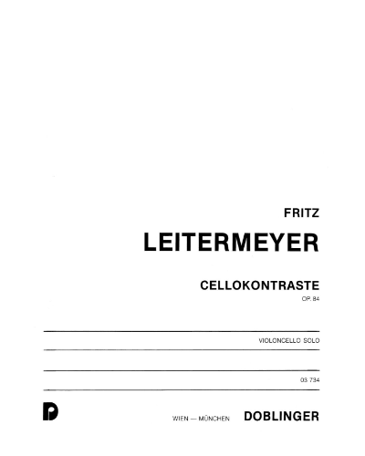 Cellokontraste, op. 84 — Fritz Leitermeyer