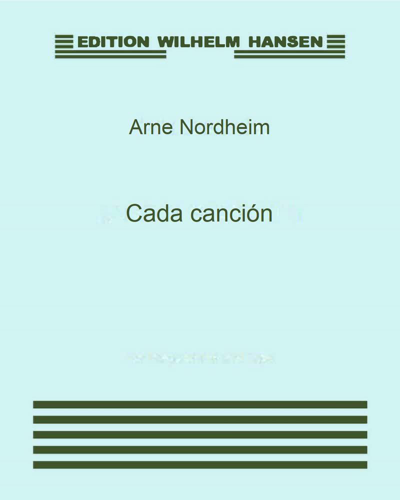 Cada canción — Arne Nordheim