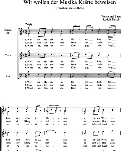 Wir wollen der Musika Kräfte beweisen — Rudolf Desch