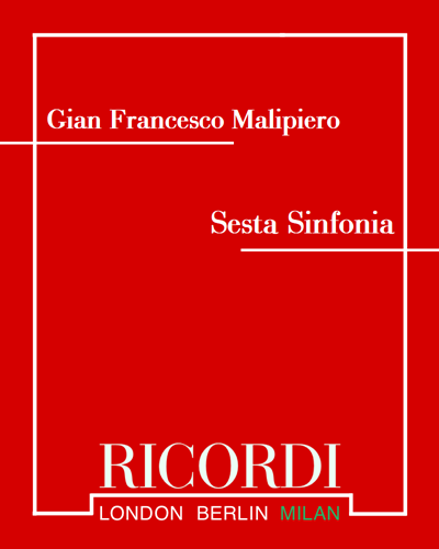 Sesta Sinfonia (degli archi) — 马利皮耶罗