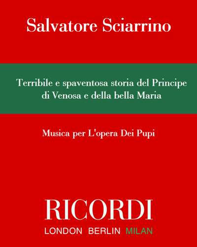 Terribile e spaventosa storia del Principe di Venosa e della bella Maria — 夏里诺