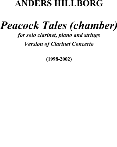 Peacock Tales (Chamber) — Anders Hillborg