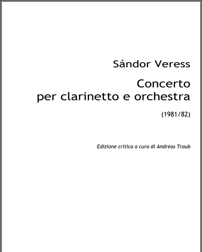 Concerto — Sándor Veress
