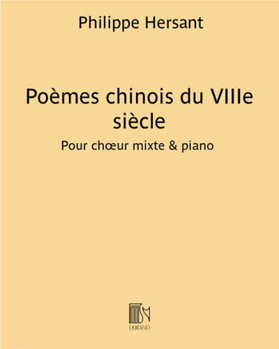 Poèmes chinois du VIIIe siècle — Philippe Hersant
