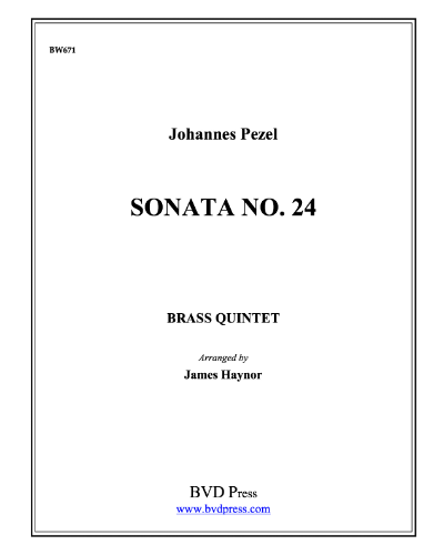 Sonata No. 24 — Johannes Pezel