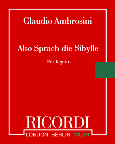Also Sprach die Sibylle — Claudio Ambrosini