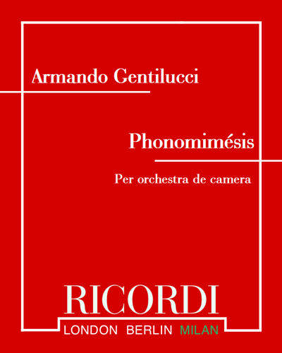 Phonomimésis — Armando Gentilucci