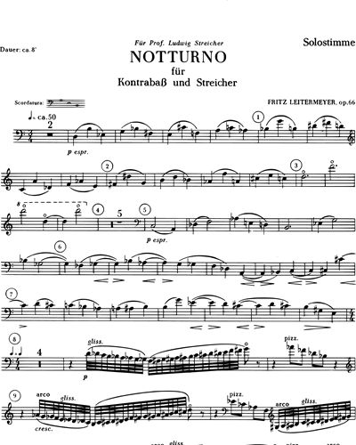 Notturno, op. 66 — Fritz Leitermeyer