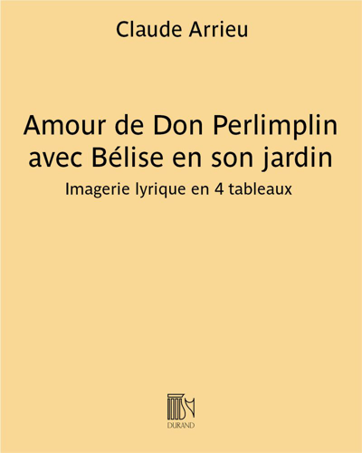 Amour de Don Perlimplin avec Bélise en son jardin — Claude Arrieu