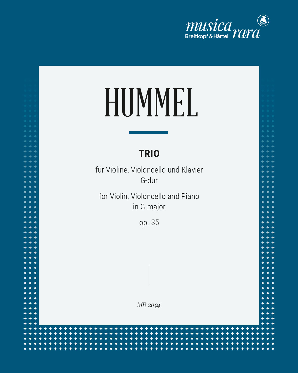 Piano Trio in G major, op. 35 — 胡梅尔