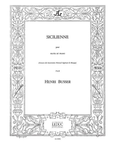 Sicilienne, op. 60 — Henri Büsser