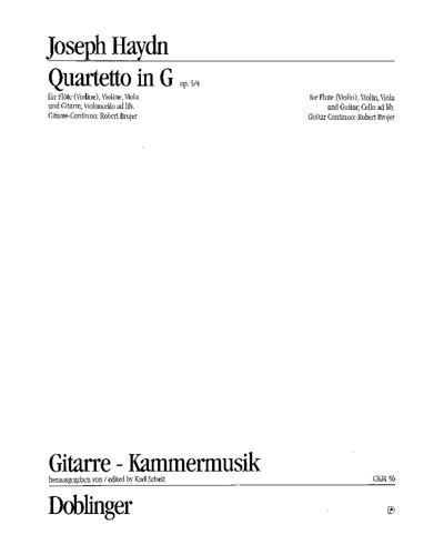 Quartet in G major, op. 5/4, Hob. II:1 — Joseph Haydn