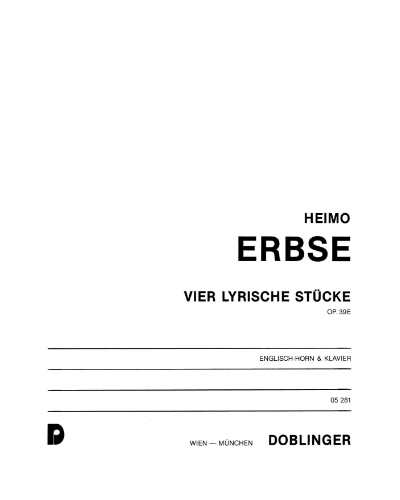 Four Lyric Pieces, op. 39e — Heimo Erbse